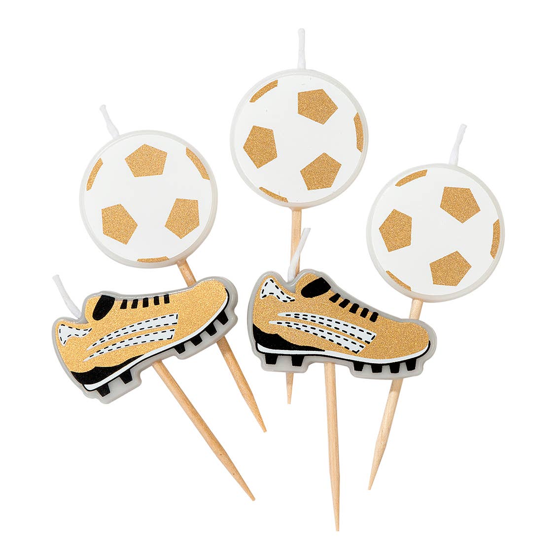 Party Champions Soccer Birthday Candles