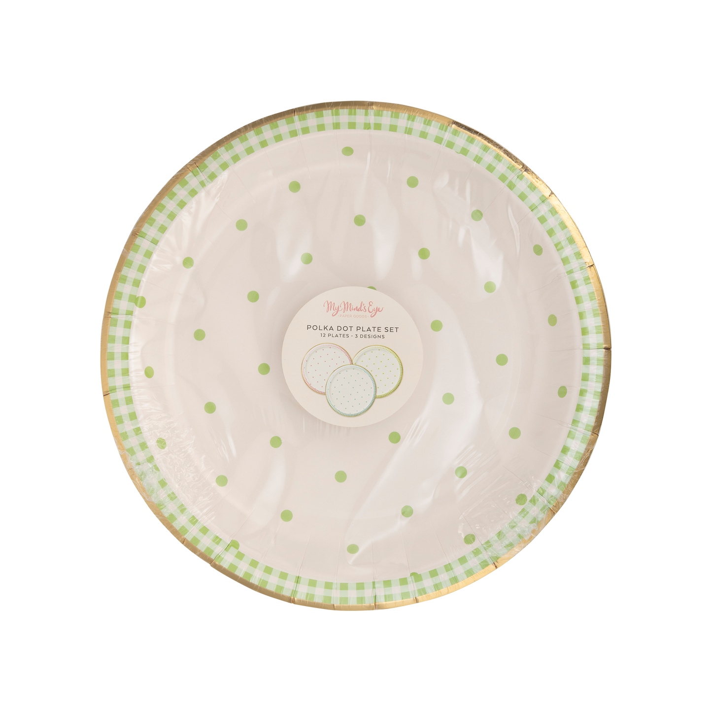 Spring Polka Dot Paper Plate Set