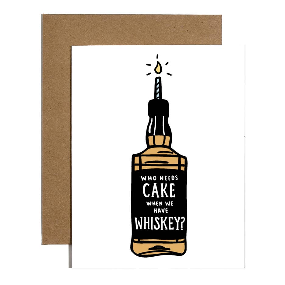 Greeting Card: Cake Whiskey