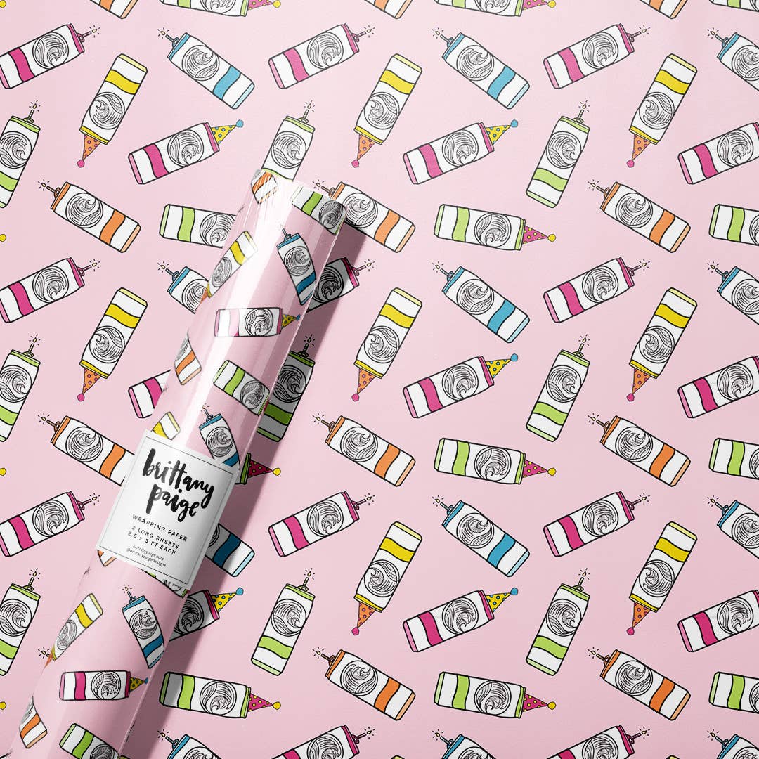 Wrapping Paper: Seltzer Birthday