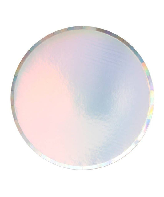 Oh Happy Day Party Shop Large Low Rim Plates: Iridescent