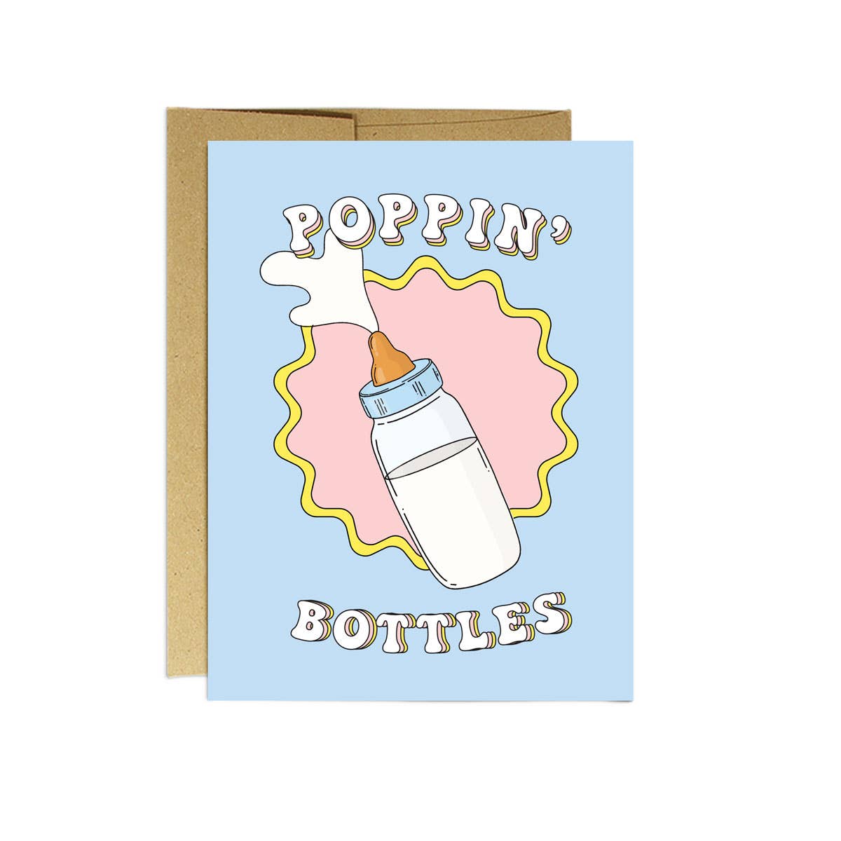 Party Mountain Paper co. - Poppin' Bottles | New Baby Card