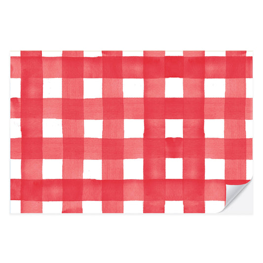 Cami Monet Placemat Pad: Red Gingham