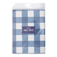 Blue Gingham Paper Table Cover