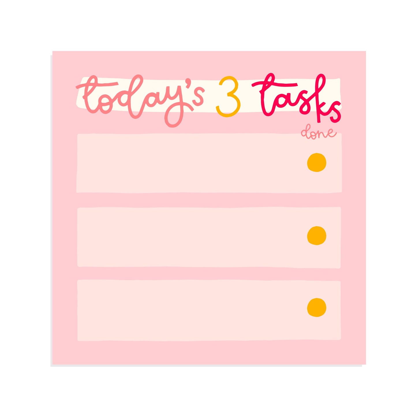 Oh, Laura Sticky Notes:  Today's 3 Tasks