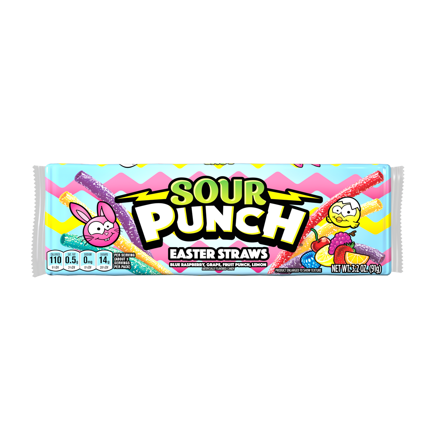 Easter Sour Punch Easter Straws