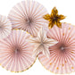 Paper Fan Set: Baby Pink