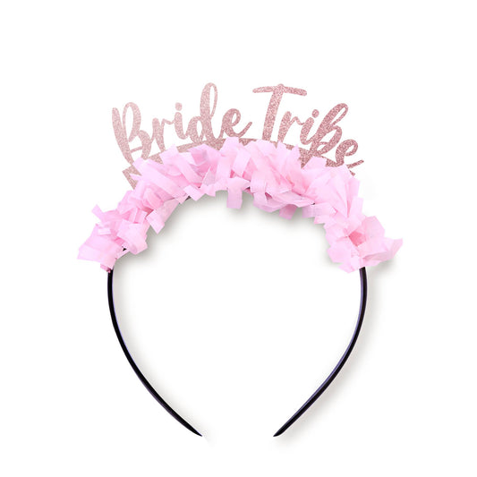 Party Headband: Bride Tribe - Rose Gold/Light Pink