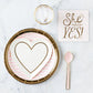 9" Plates: Pink Stripe
