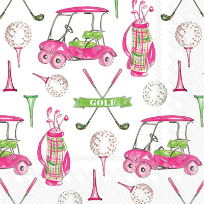 Cocktail Napkins: Girly Golf