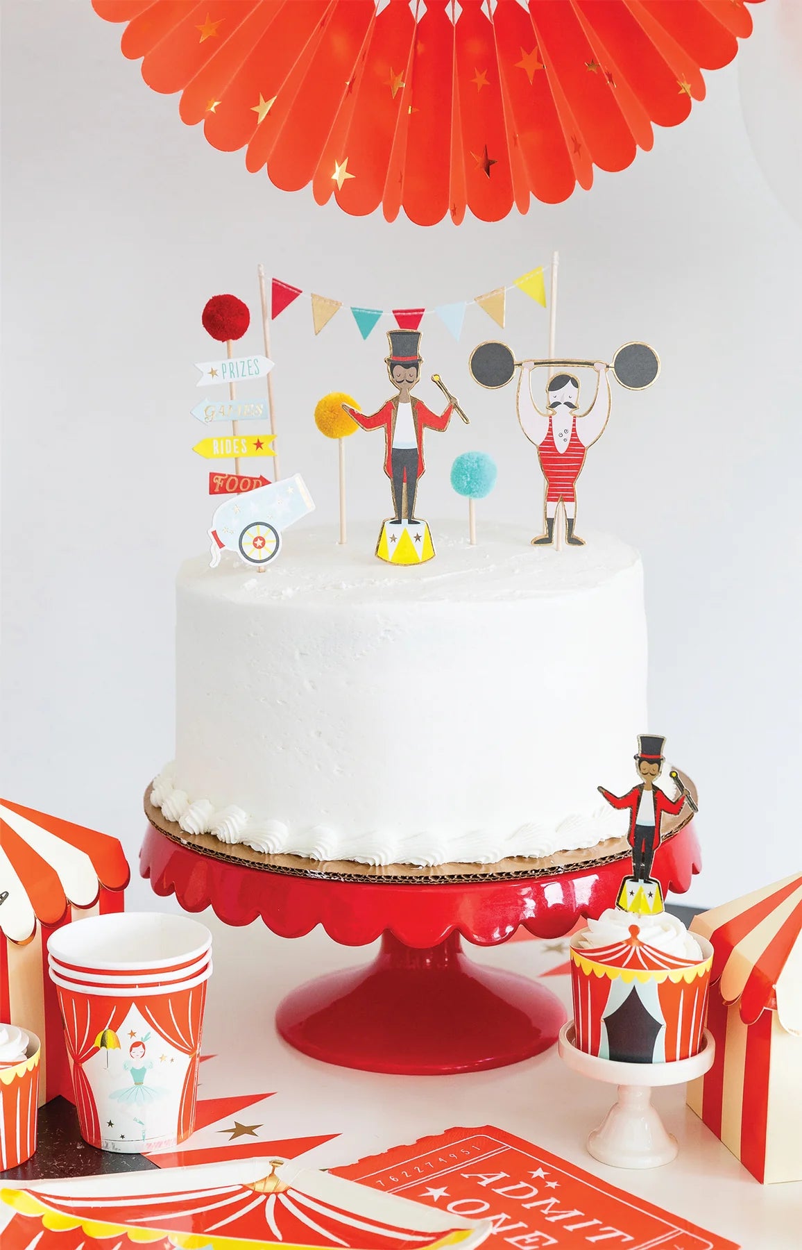 Circus Themed Birthday Cake