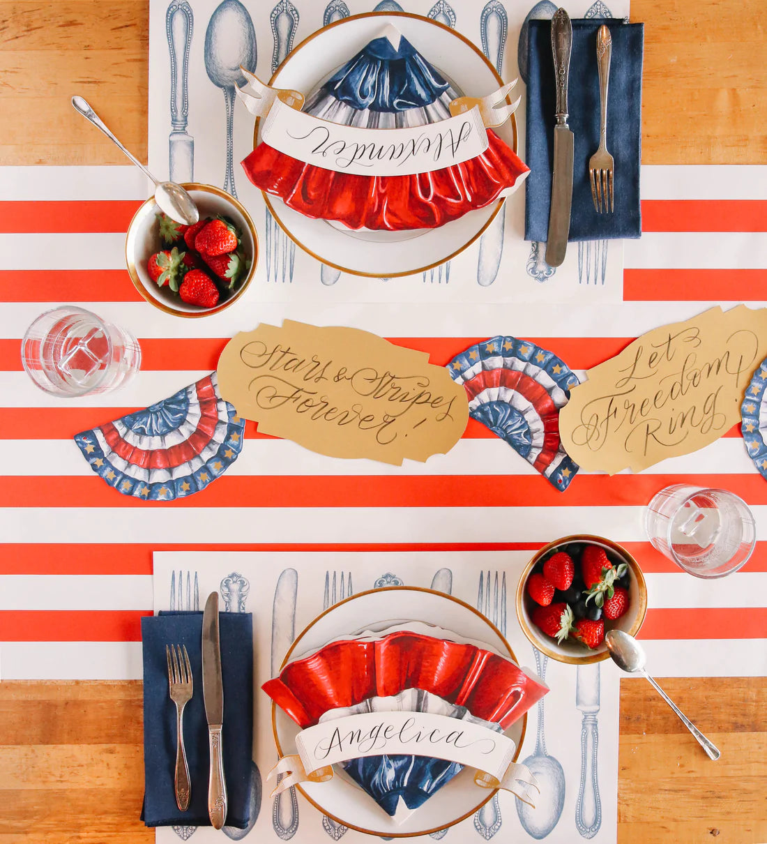 Star Spangled Die-Cut Placemats