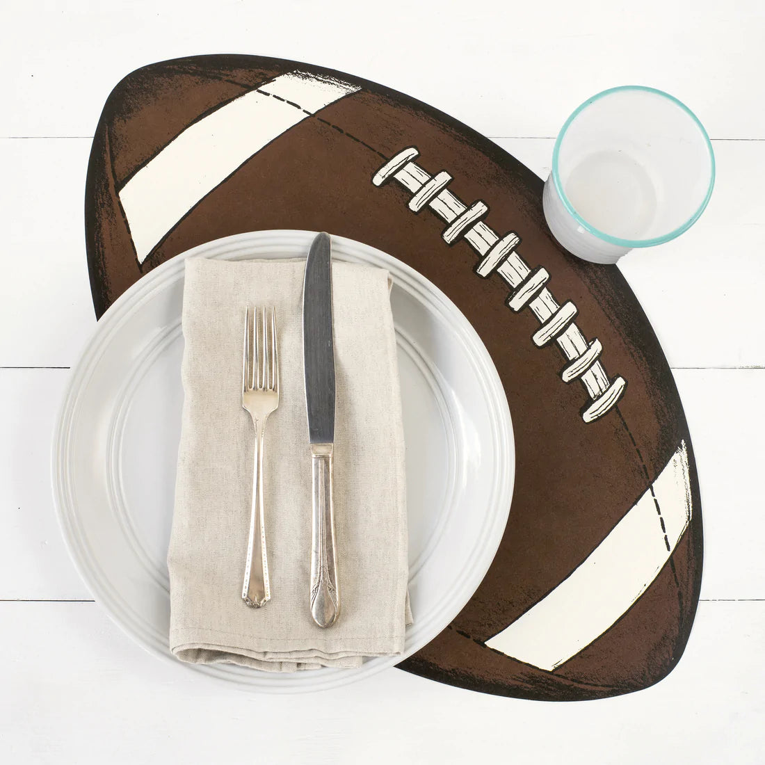 Hester & Cook Die-Cut Placemats: Football
