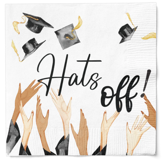 Hats Off! Graduation Cocktail Napkins