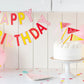 Banner: Pink "Happy Birthday"