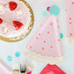 Shaped Plate: Pink Birthday Hat