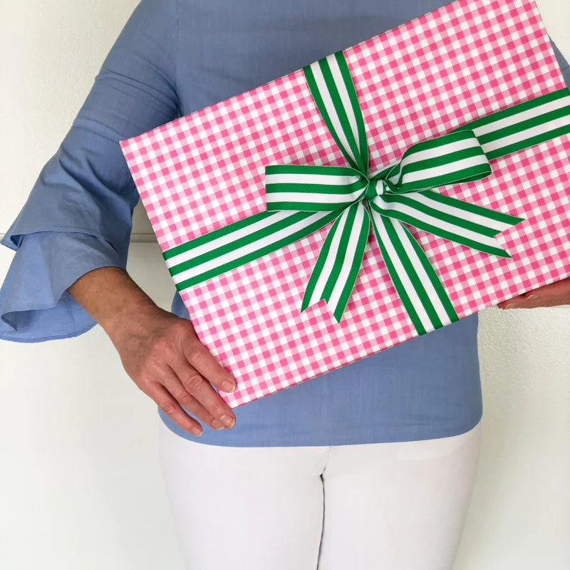 Gift Wrap Rolls: Hot Pink Gingham Check
