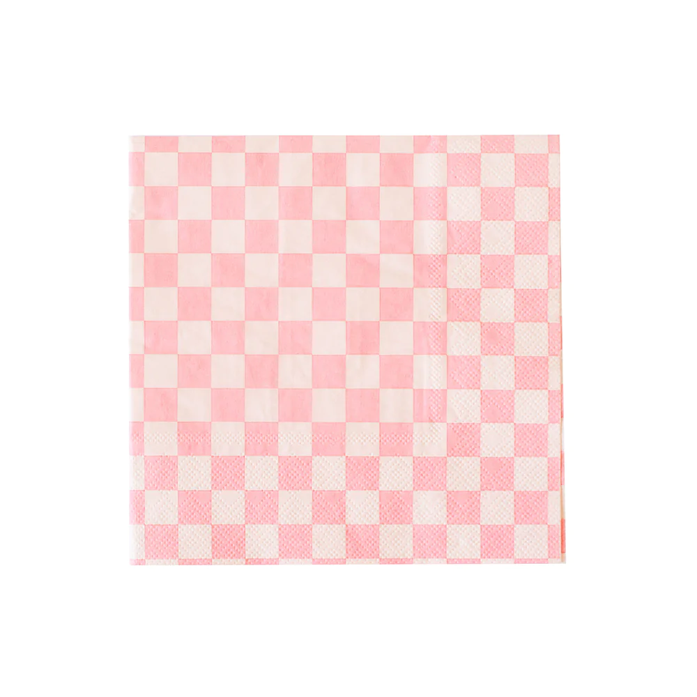 Cocktail Napkins: Check It! Tickle Me Pink