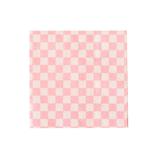 Cocktail Napkins: Check It! Tickle Me Pink