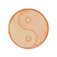 Large Napkins: Peace & Love - Yin & Yang