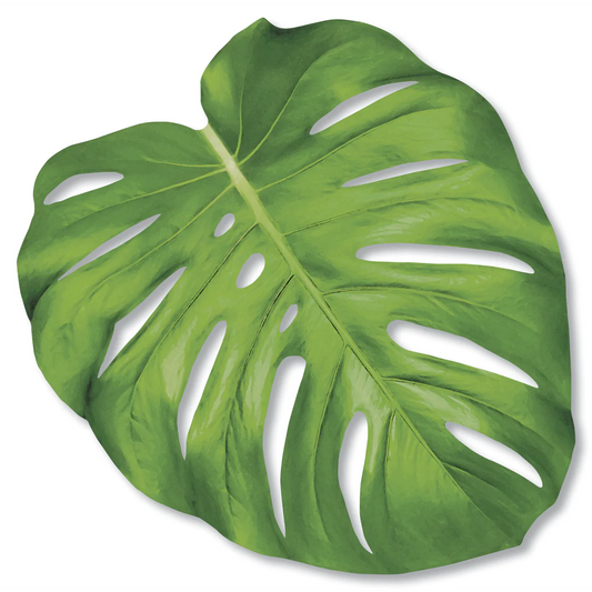 Hester & Cook Die-Cut Placemats: Monstera Leaf
