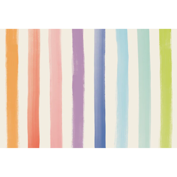 Sorbet Painted Stripe Paper Placemats