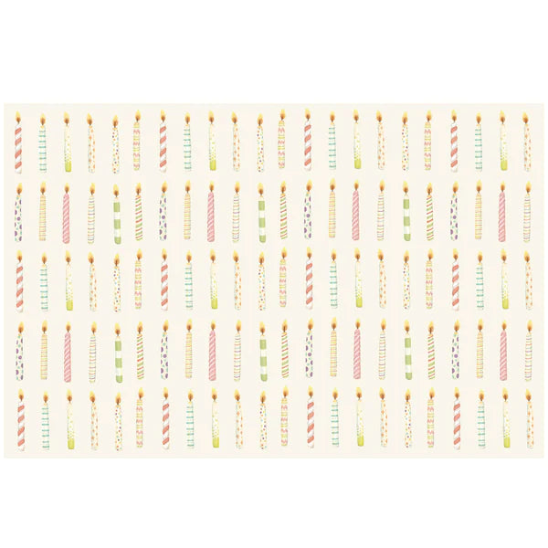 Birthday Candles Paper Placemats