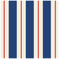 Navy & Red Awning Stripe Cocktail Napkins