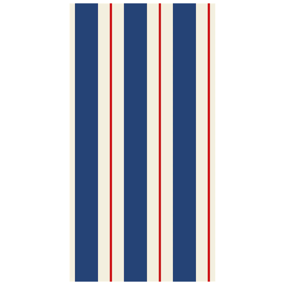 Navy & Red Awning Stripe Guest Napkins
