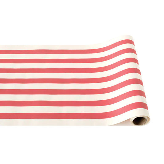 Paper Table Runner: Red Classic Stripe