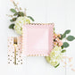 Blush and Gold Dot Guest Towel Napkins
