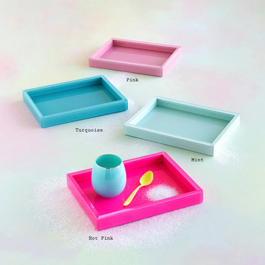 Glass Tray (Multiple Colors)