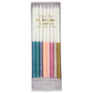 Multicolor Dipped Glitter Candles