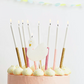 Multicolor Dipped Glitter Candles
