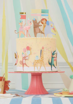 Animal Parade Cake Wrap & Toppers