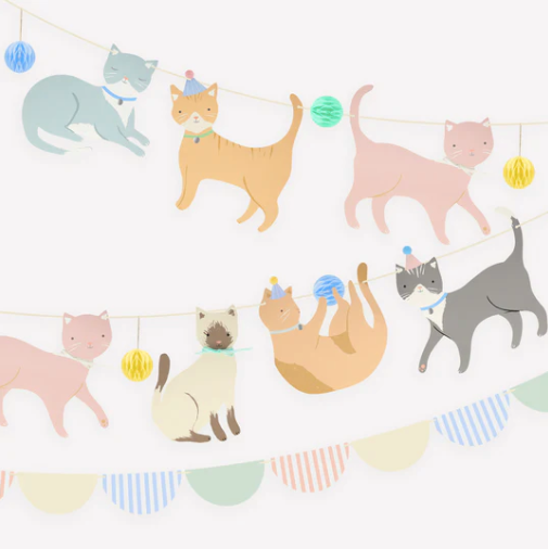 Party Garland: Cute Kittens