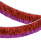 Red & Pink Tinsel Fringe Garland