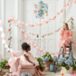 Stitched Streamer: Peach & Pink