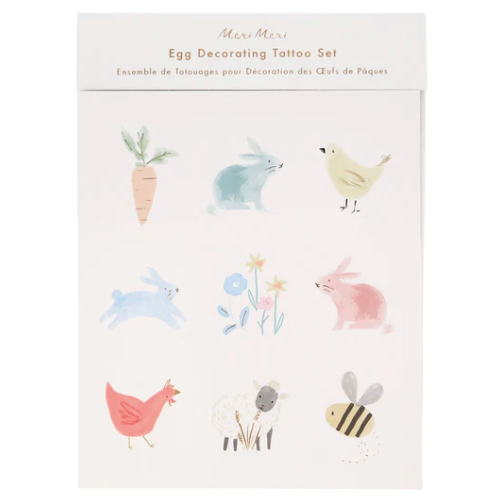 Spring Bunny Egg Decorating Tattoo Kit