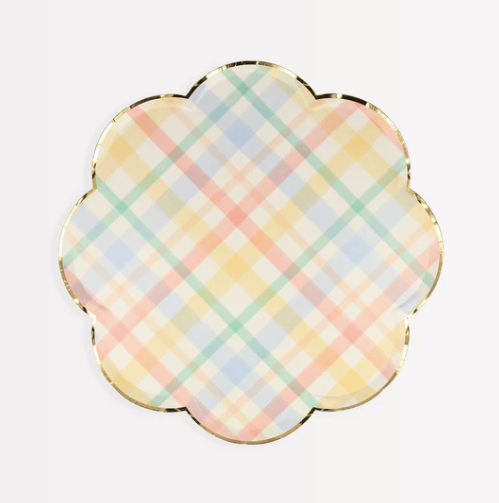 Side Plates: Spring Plaid