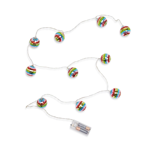 Rainbow Disco Ball LED String Lights