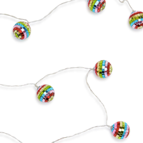 Rainbow Disco Ball LED String Lights