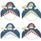 Blue Pirate Party Hats
