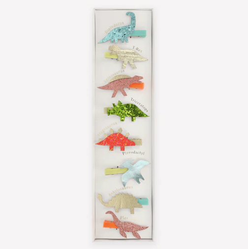 Dino Hair Clip Set