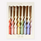 Taper Candles: Rainbow Twisted Dipped