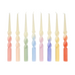 Taper Candles: Rainbow Twisted Dipped