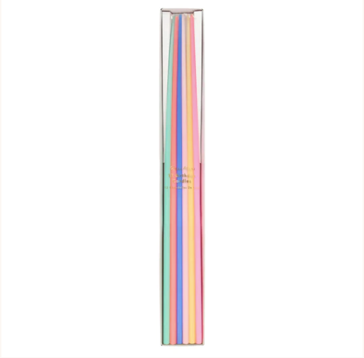 Tall Tapered Candles: Mixed