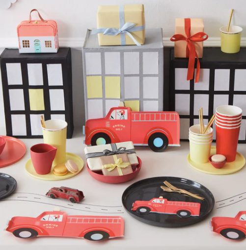 Shaped Plates: Fire Truck