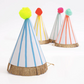 Stripe Pom Pom Party Hats