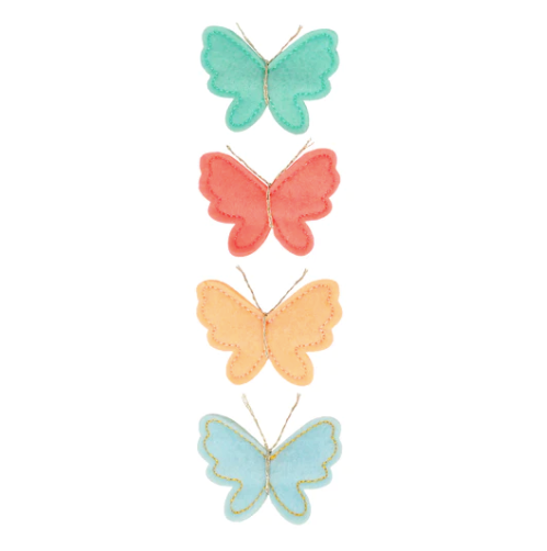 Felt Hair Clip Set: Butterflies